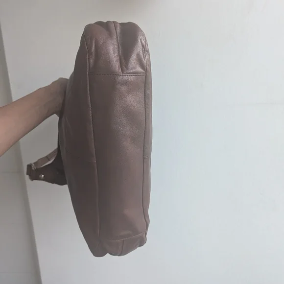 COACH Leather Lynn Soho Purse Hobo Shoulder Bag F 17092 Brown leather - Picture 6 of 16